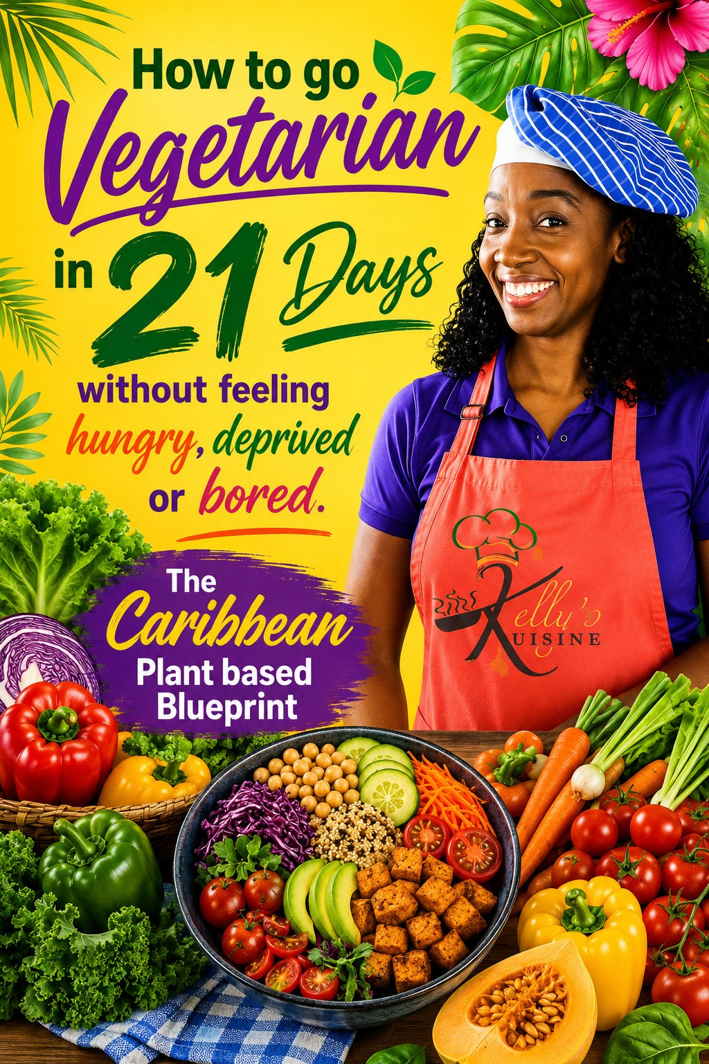 How to Go Vegetarian in 21 Days — Caribbean Plant Based Blueprint by Kelly's Kuisine