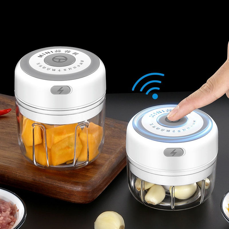 Electric Kitchen Food Chopper Mini Garlic Masher crusher USB